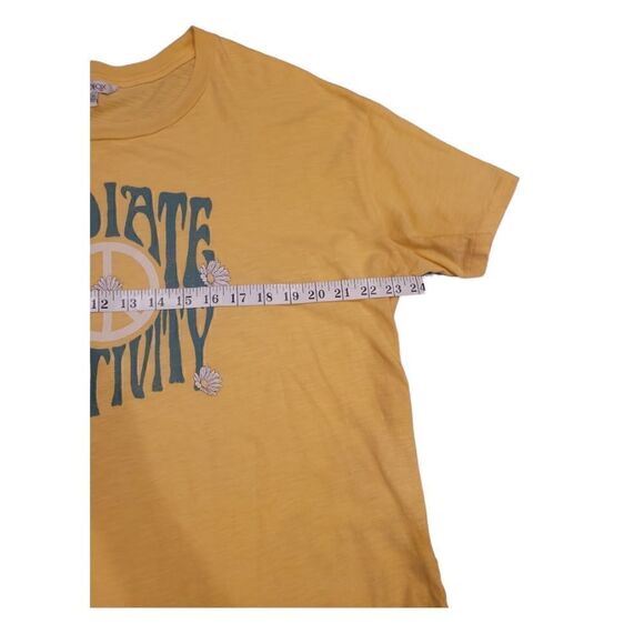 Wildfox Radiate Positivity T Shirt Peace Graphic Tee Top Short Sleeve Cotton XXL - Picture 8 of 14